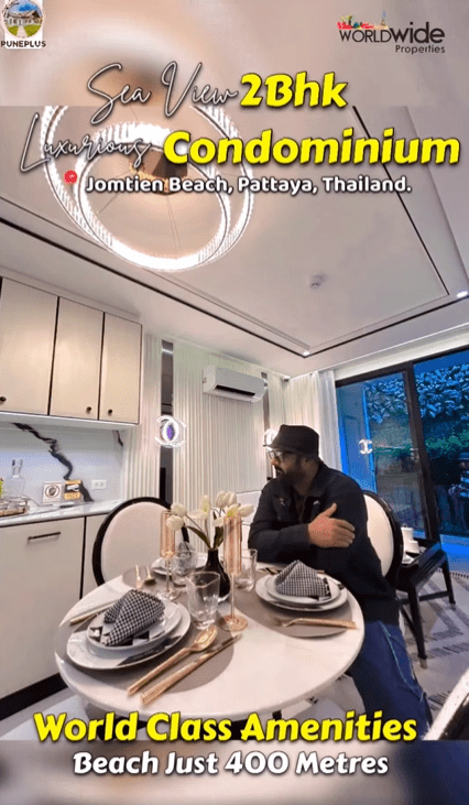 Jomtien Beach-Pattaya - Sea View 2 BHK Apartment