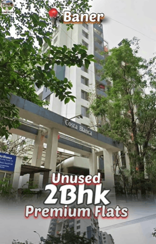 Pune-Baner-Pan Card Club Road-Costa Blanca Society - 2 BHK (1080 SQFT) Premium Flat for Sale