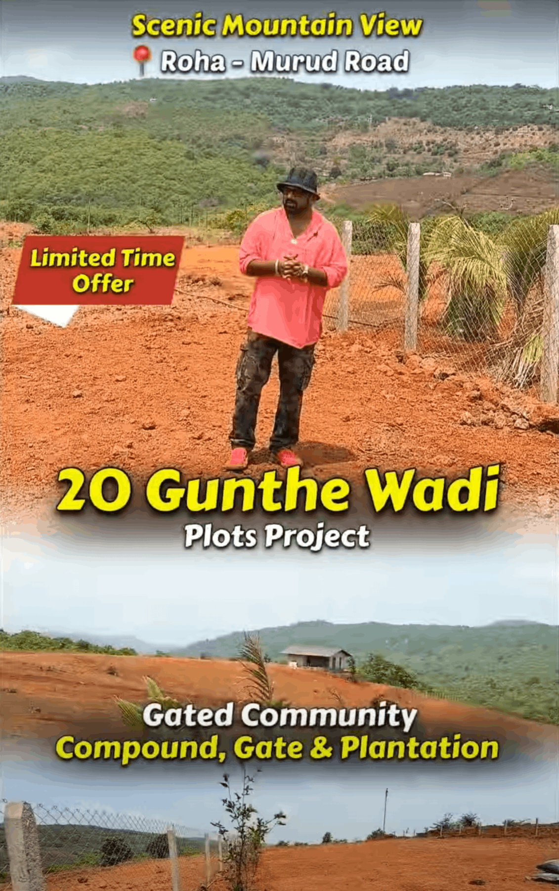 Konkan-Murud-Roha Main Road - Half Acre Wadi for Sale